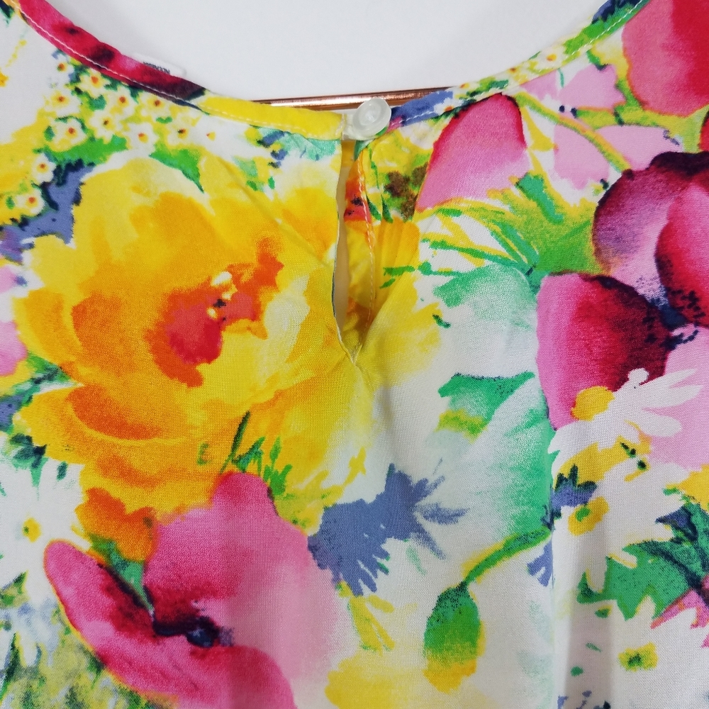 Gap Kids Short Sleeve Floral Spring Dress Size XL (12) - Picture 6 of 9